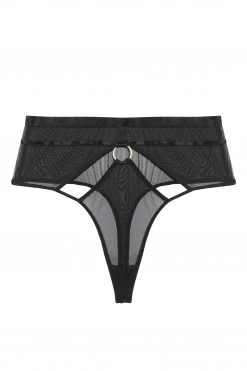 Hustler Black Sierra Gold Ring Curve Thong 9 Hustler Black Sierra Gold Ring Curve Thong