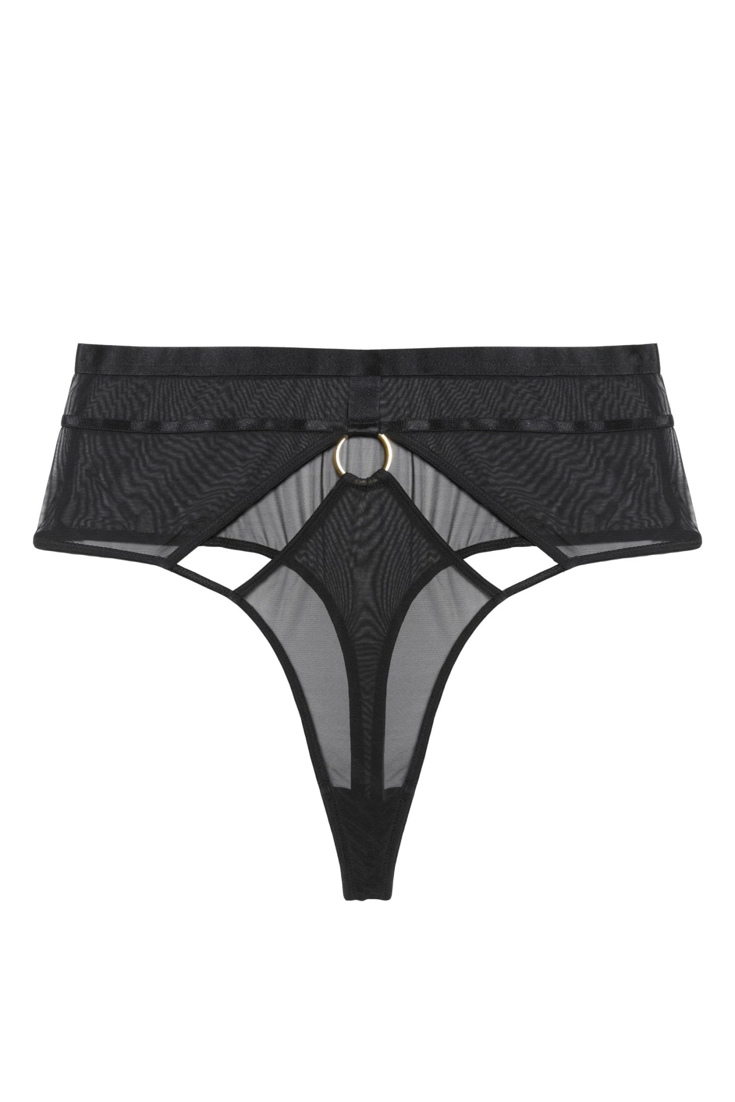 Hustler Black Sierra Gold Ring Curve Thong 5 Hustler Black Sierra Gold Ring Curve Thong