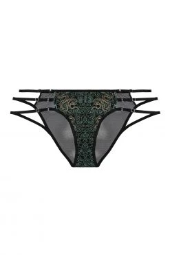 Playful Promises Dakota Green & Gold Snake Brief New In
