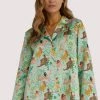 Playful Promises Bodil Jane Recycled Nudes & Flowers Shirt Nightwear