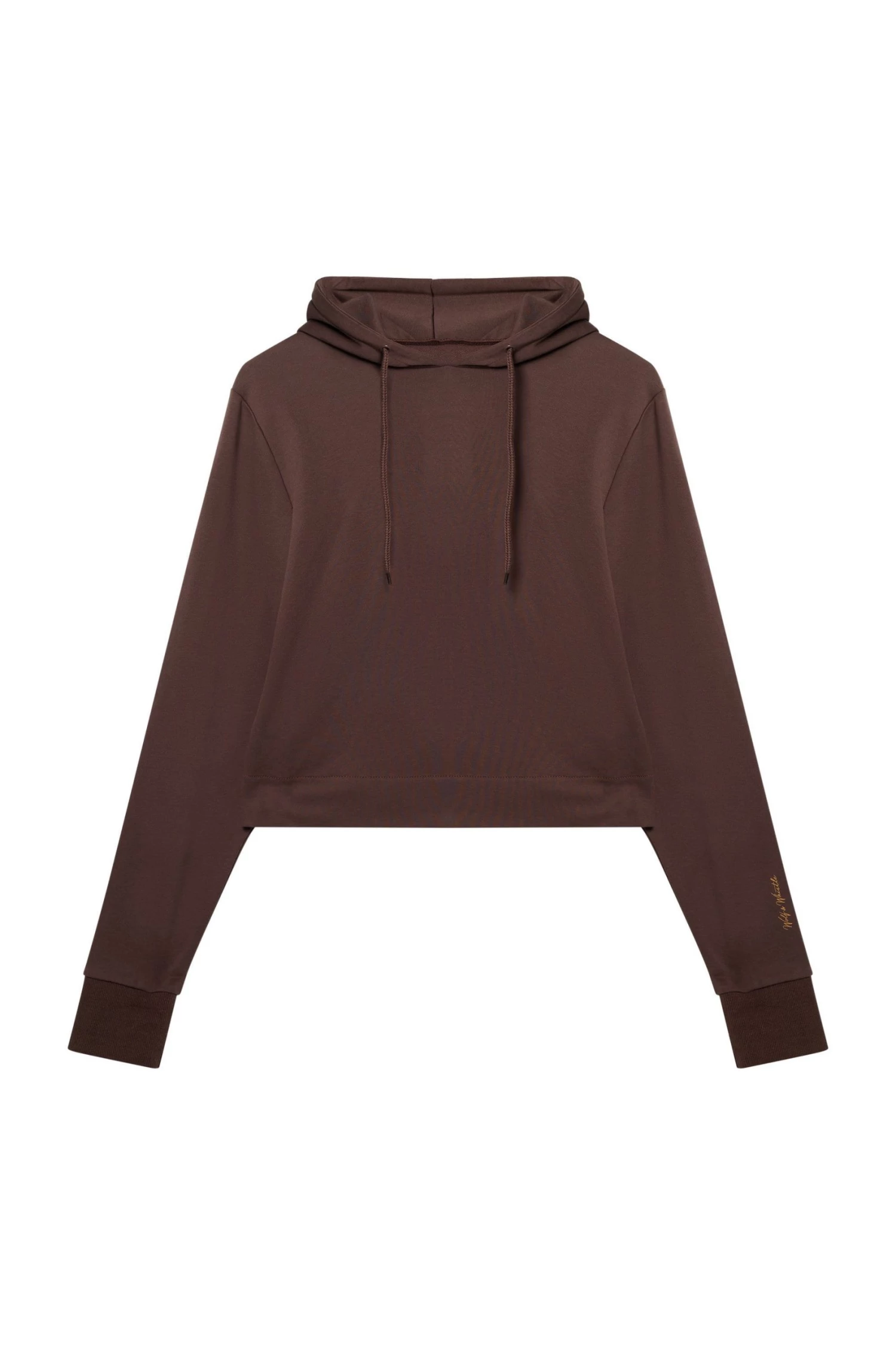 Wolf & Whistle Brown Curve Hooded Top Activewear 4 Wolf & Whistle Brown Curve Hooded Top Activewear