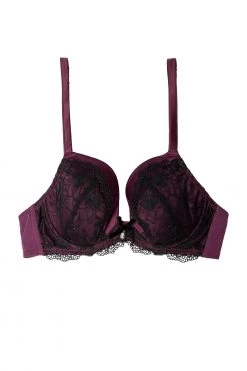 Playful Promises Bras Muriel Purple Plunge Bra