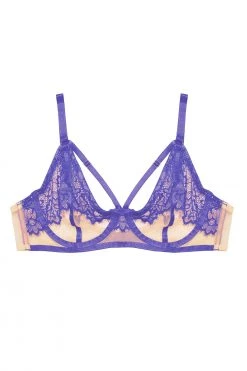 Hustler Mya Blue Lace Bra