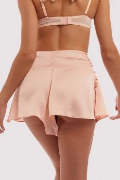 Bettie Page Lingerie Free Sexy Summer Brief French Knicker Peach