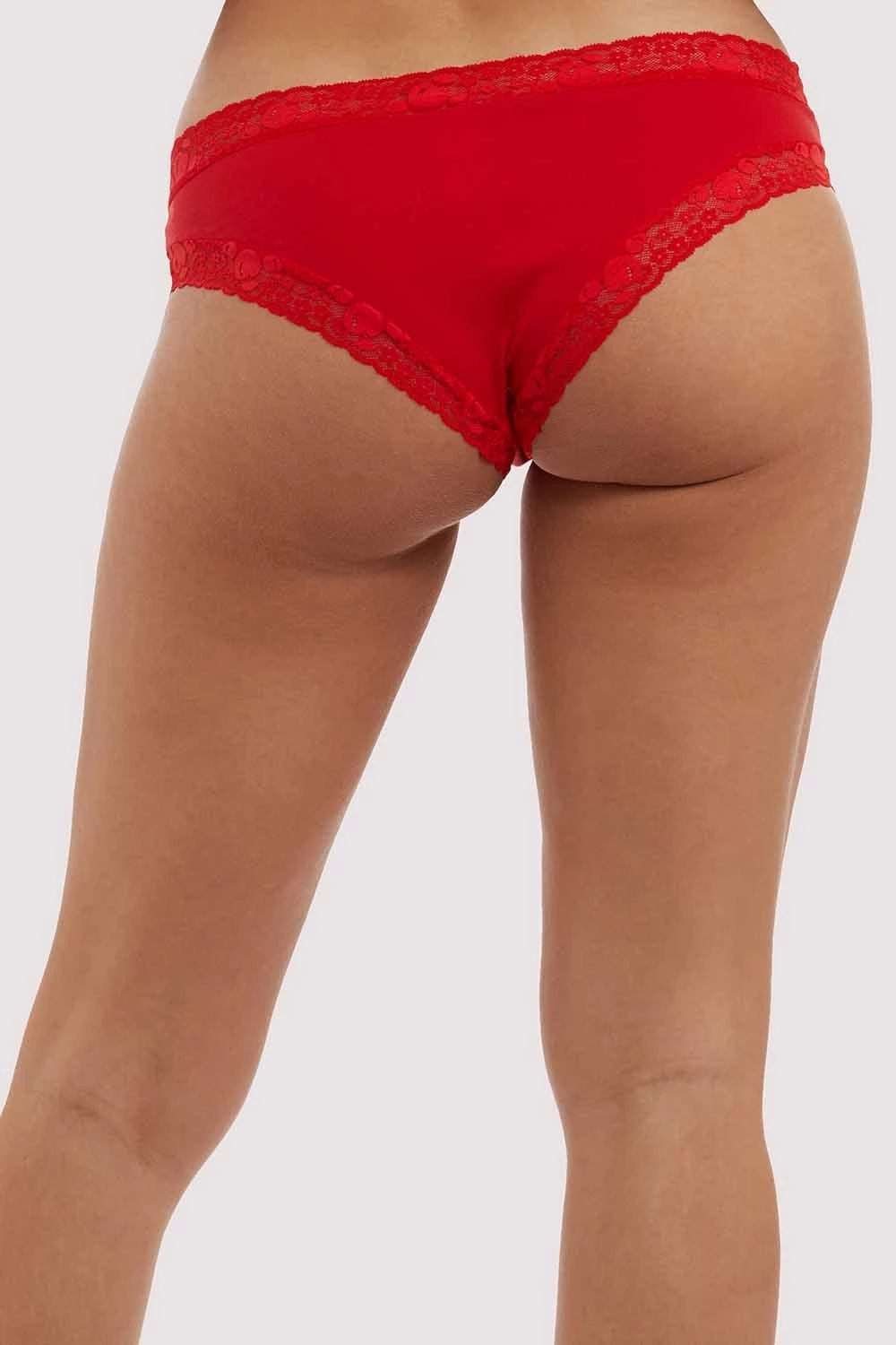 Squish Knickers My Body, My Rules Red Embroidered Brief 4 Squish Knickers My Body, My Rules Red Embroidered Brief