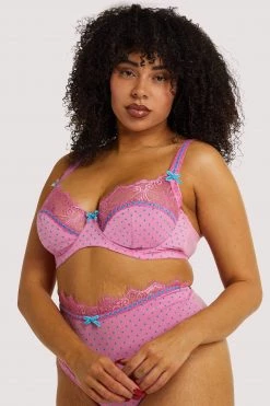 Playful Promises New In Bras Sophia Pink High Apex Bra
