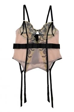 Playful Promises Dakota Snake Basque With Cut Out Front Basques & Corsets
