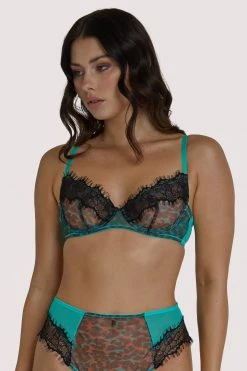 Regalia Harlow Leopard Plunge Bra