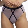 Scantilly By Curvy Kate Sheer Chic High Waist Brief Knickers