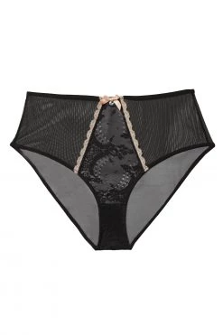 Kiss Me Deadly Knickers Caresse Black Lace High Waist Brief 5 Kiss Me Deadly Knickers Caresse Black Lace High Waist Brief