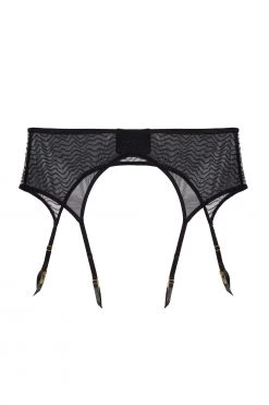 Playful Promises Curve Exclusive Brianna Black Mesh Suspender