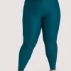 Wolf & Whistle Teal Wet Look Curve Leggings