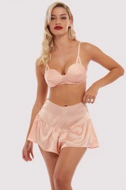 Bettie Page Lingerie Free Sexy Summer Brief French Knicker Peach 7 Bettie Page Lingerie Free Sexy Summer Brief French Knicker Peach