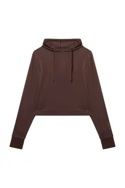 Wolf & Whistle Activewear Brown Hooded Top 7 Wolf & Whistle Activewear Brown Hooded Top