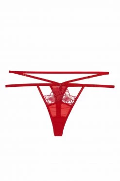 Wolf & Whistle Iris Slider Red Thong New In