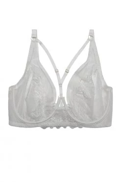 Playful Promises Curve Exclusive Leslie White High Apex Bra Bras