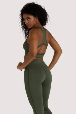 Wolf & Whistle Activewear Eco Dusty Olive Racer Back Bra