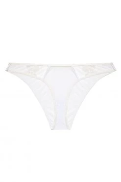 Hustler Esther White Lace Applique Brief Free Sexy Summer Brief