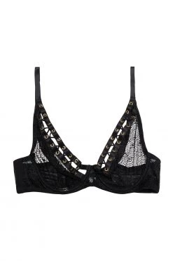 Playful Promises Bras Florence Black Lattice Bra