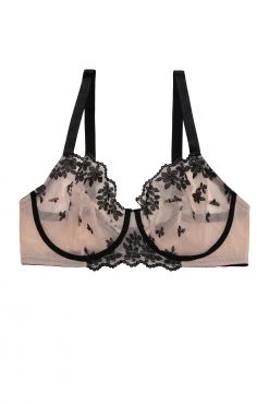 Playful Promises Curve Exclusive Evie Black & Peach Balcony Bra Bras