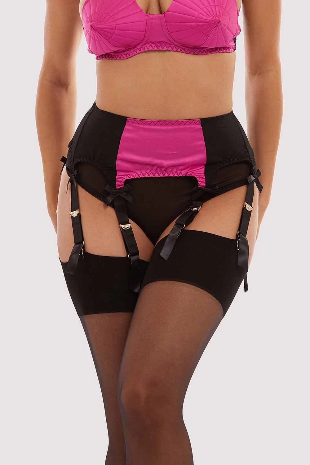 Bettie Page Lingerie Classic Suspender Belt Hot Pink Free Sexy Summer Brief 1 Bettie Page Lingerie Classic Suspender Belt Hot Pink Free Sexy Summer Brief