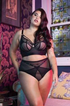 Playful Promises New In Bras Eddie Black Crossover Wrap Bra