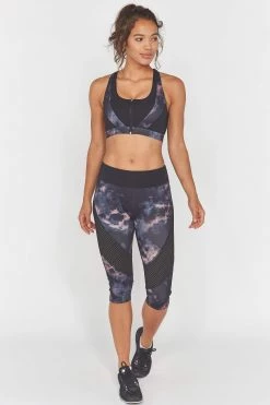 Wolf & Whistle Dark Marble Cropped Leggings