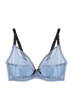 Deja Day New In Bras Grace Lavender Mesh Plunge Bra