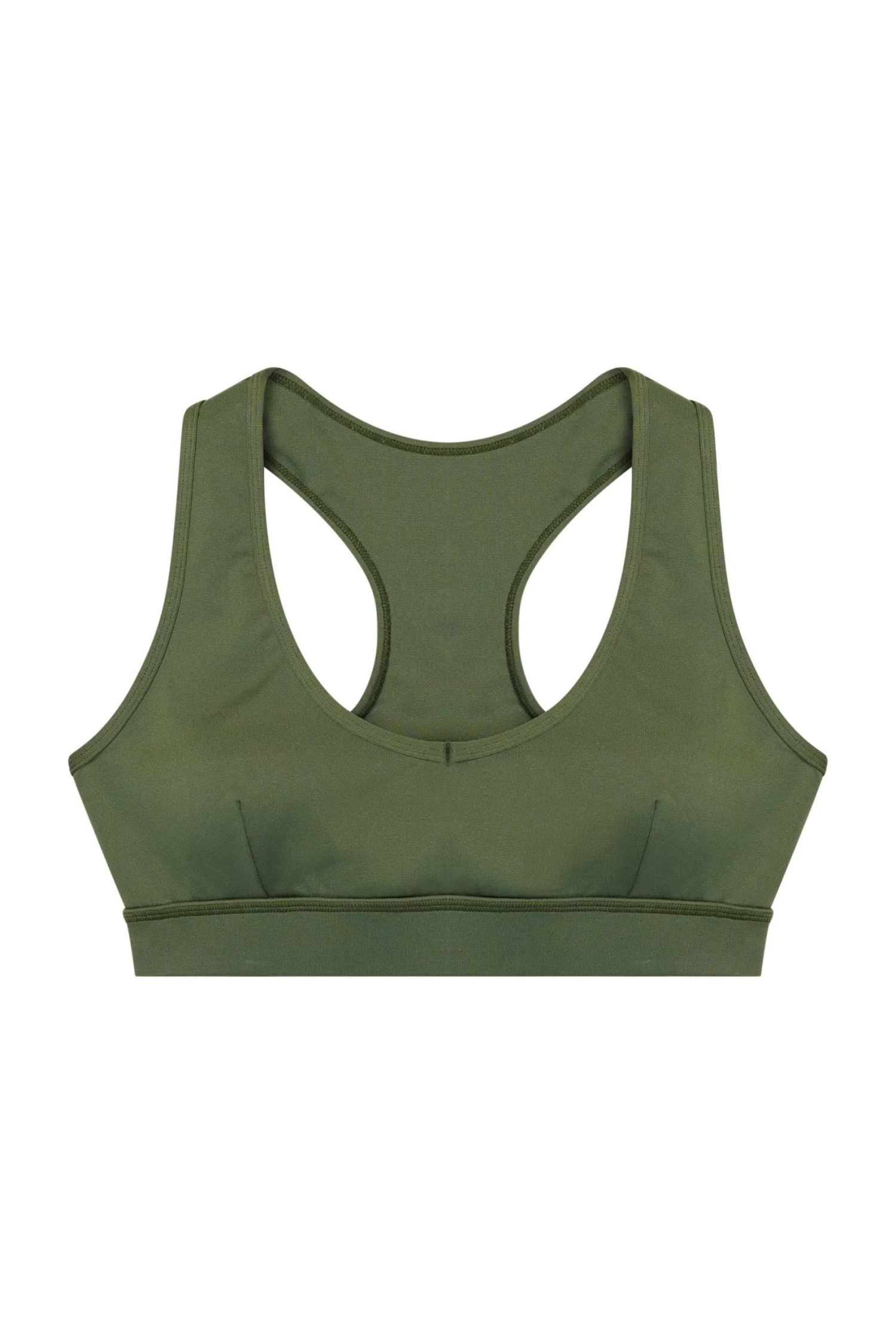 Wolf & Whistle Activewear Eco Dusty Olive Racer Back Bra 5 Wolf & Whistle Activewear Eco Dusty Olive Racer Back Bra