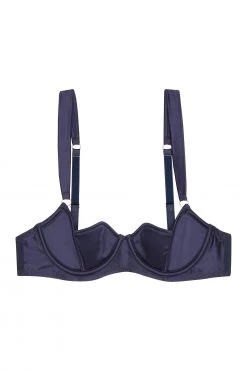 Playful Promises Bras Philly Navy Tulip Satin Bra