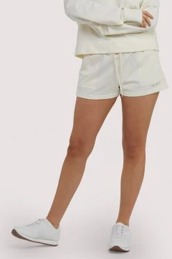 Wolf & Whistle Winter White Tie Waist Shorts Activewear