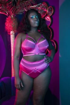 Playful Promises Knickers Madeleine Bondage Hot Pink Brief