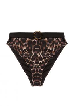 Bettie Page Lingerie Eco Leopard Jayne Bikini Brief