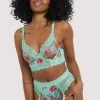 Felicity Hayward X PP Sabey Mint Floral Longline Bra Bras