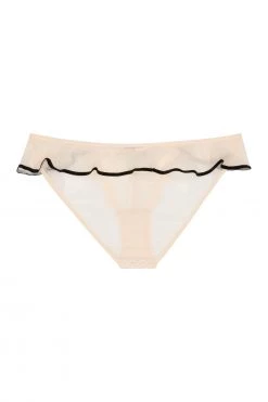 Playful Promises Knickers Monica Ribbon Slot Brief Peach Core