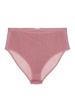 Playful Promises Curve Exclusive Knickers Eagan Blush Satin High Waist Knicker