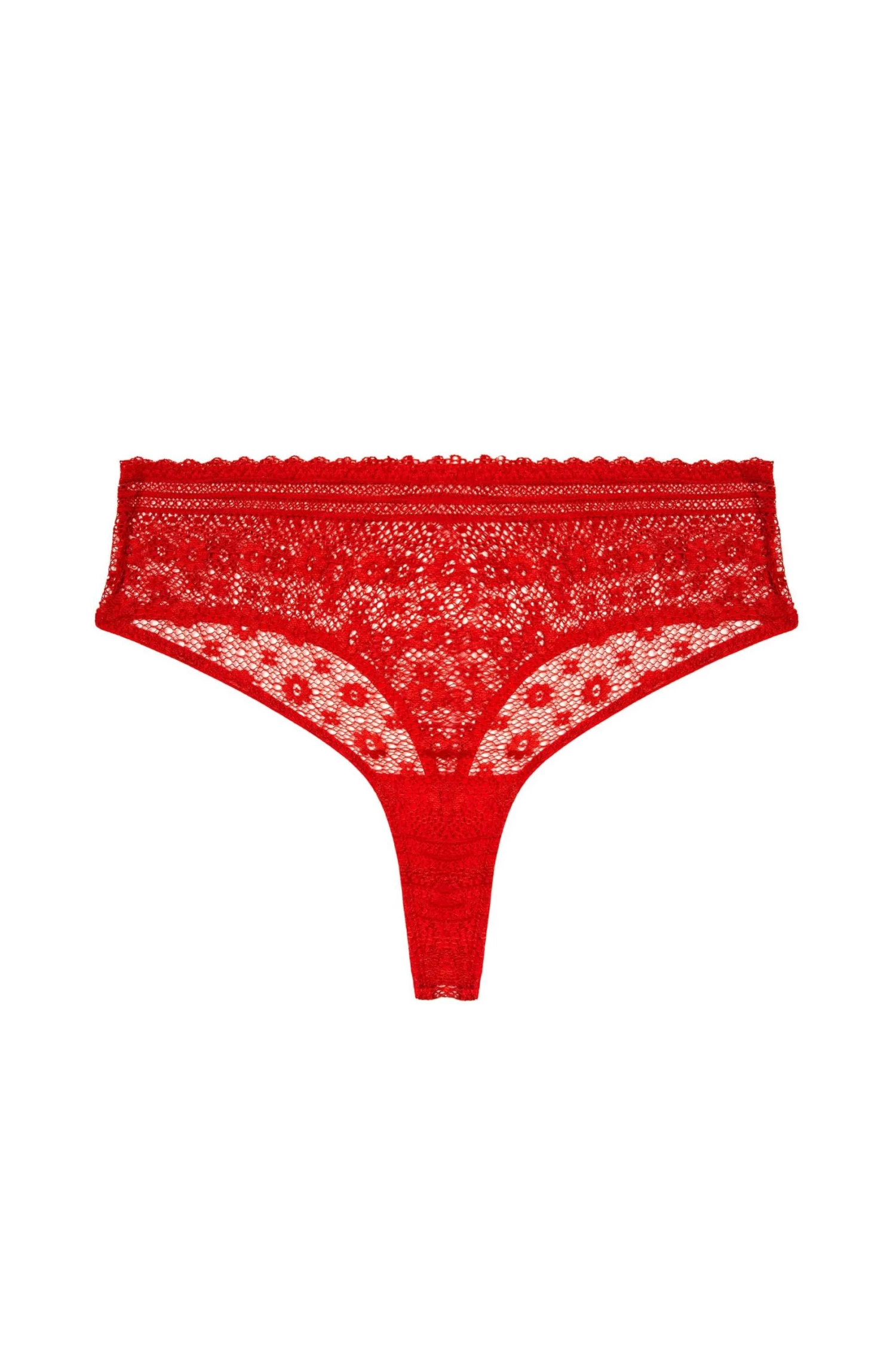 FFFB X PP New In Maia Red High Waisted Lace Thong 10 FFFB X PP New In Maia Red High Waisted Lace Thong