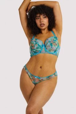 Playful Promises Joey Blue Watercolour Bra