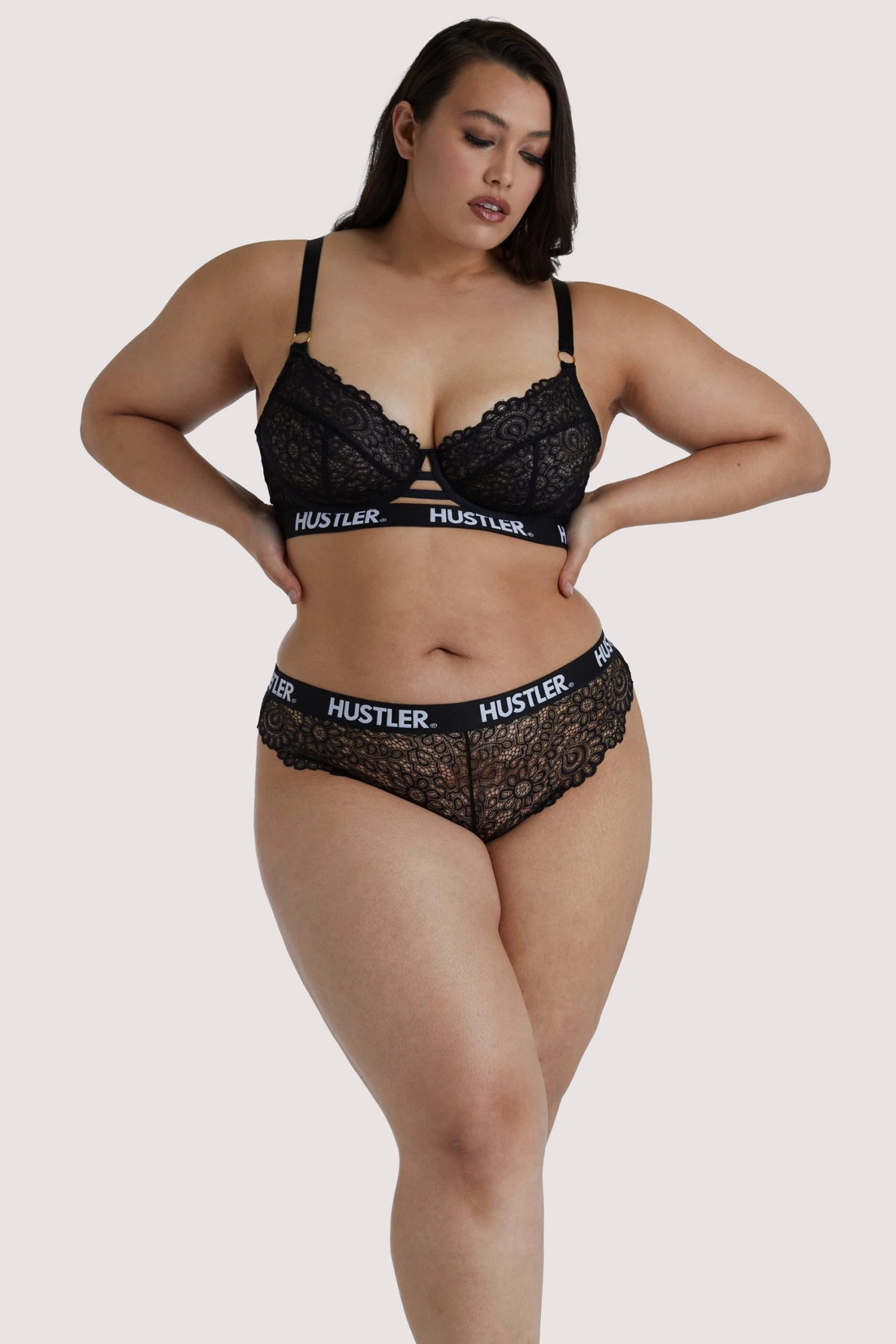Hustler Branded Black Curve Lace Bra Bras 5 Hustler Branded Black Curve Lace Bra Bras