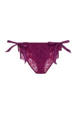 Peek & Beau Outlet Bryn Purple Lace Frill Brief