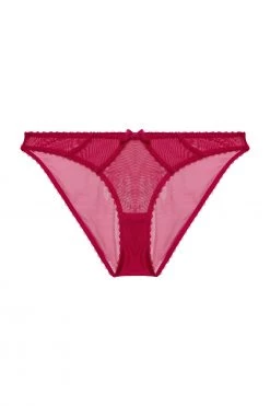 Deja Day Grace Hot Pink Mesh Brazilian Brief