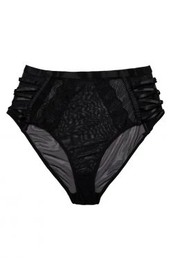 Playful Promises Curve Exclusive Knickers Ericka Black High Waist Brief
