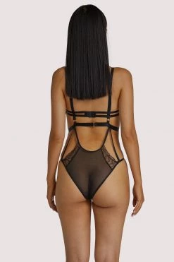 Wolf & Whistle Teigan Black Lace Up Strappy Body Bodies 10 Wolf & Whistle Teigan Black Lace Up Strappy Body Bodies