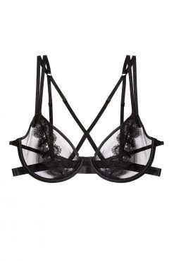 Hustler Esther Black Lace Applique Bra Bras 15 Hustler Esther Black Lace Applique Bra Bras
