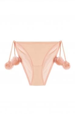 Bettie Page Lingerie Nightwear Dolores Pom Pom Brief Baby Pink 9 Bettie Page Lingerie Nightwear Dolores Pom Pom Brief Baby Pink