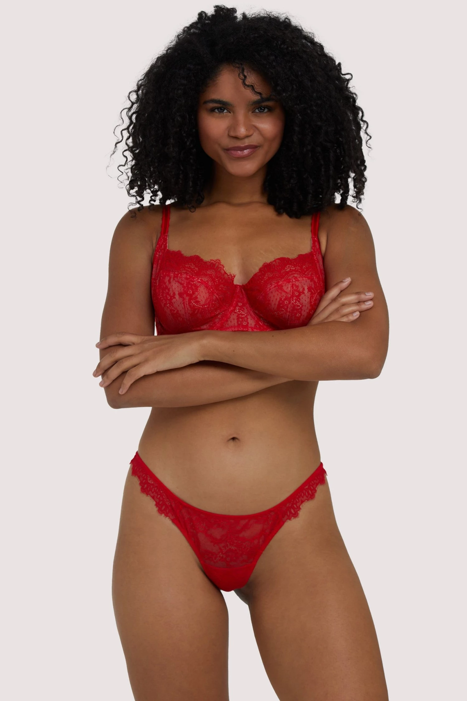 Deja Day Knickers Rosalyn Red Lace Thong 4 Deja Day Knickers Rosalyn Red Lace Thong