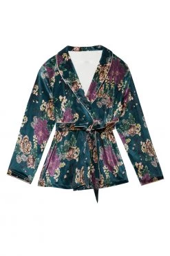 Playful Promises Printed Velvet PJ Set