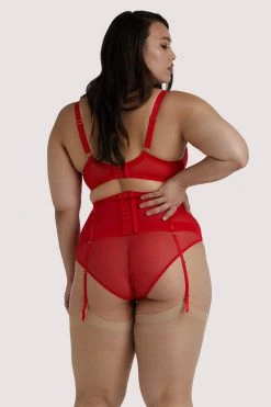 Playful Promises Basques & Corsets Florence Red Waspie