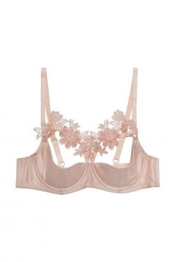 Playful Promises Virginia Peach Guipure Quarter Cup Bra 29 Playful Promises Virginia Peach Guipure Quarter Cup Bra