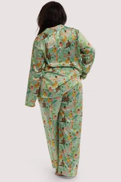 Playful Promises Nightwear Bodil Jane Recycled Nudes & Flowers Trousers